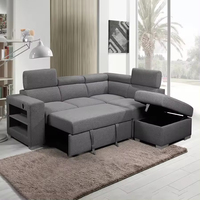 Sofá Cama Seccional Modular Moderno En Forma De L De 5 Plazas Con Almacenamiento Para Sala De Estar Ajustable Venta Al Por Mayor De Proveedor De Vietnam
