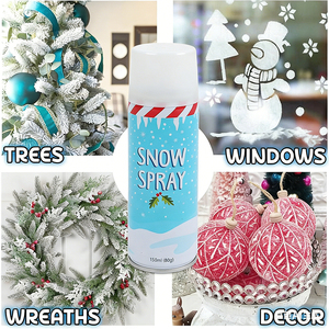 Nieve Artificial en Aerosol de Gran Capacidad, Espuma Blanca para Fiestas, Aerosol de Nieve Artificial para Navidad - Product Image 3