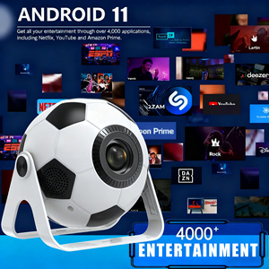 Set de Regalo Proyector Inteligente Diseño de Balón de Fútbol 4G Wifi Cine Teatro Portátil Proyector de Bolsillo para la Copa Mundial - Product Image 6