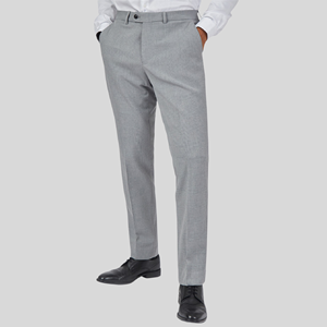 Ensemble de <span class=keywords><strong>costume</strong></span> de mariage <span class=keywords><strong>3</strong></span> pièces pour hommes à <span class=keywords><strong>carreaux</strong></span> gris de style professionnel coupe ajustée revers cranté à simple boutonnage grande taille respirant - Product Image 4