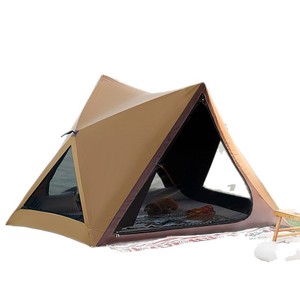 Carpa de <span class=keywords><strong>Playa</strong></span> ZYD-02 Triangular para Camping, Pesca, Parque y Picnic, de una Sola Capa, con Protección Solar de Goma Negra, Apertura Rápida, Portátil, para las Cuatro Estaciones - Product Image 1