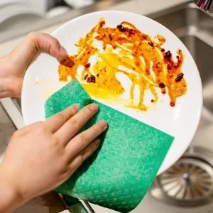 Durável E Absorvente Durabilidade Rags Não-tecidos Antimicrobiano Tratados Panos De Cozinha De Limpeza Heavy-Duty Foodservice Toalha