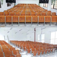 Mobilier scolaire pliable bibliothèque escabeau chaise moderne en bois salle de classe chaise avec table arrière