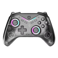 Manette sans fil à succès avec moteur de vibration, bouton Turbo, gyroscope six axes et éclairage RGB pour Switch et Android