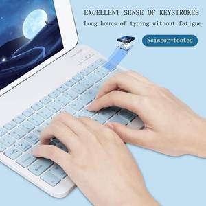 Kit de Teclado y Ratón Bluetooth, Mini Teclado Inalámbrico Coreano Delgado y Juego de Ratón Inalámbrico para Tablet - Product Image 5