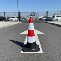 Cône de signalisation routière anti-âge en PVC, résistant aux hautes pressions et aux basses températures, durcissement à basse température, haute tension