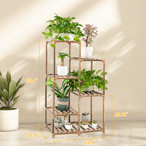 Wooden Plant <b>Stand</b> 7 Tier <b>Corner</b> Plant Shelf for Indoor Outdoor Multi-Potted Flower Rack for Indoor/Outdoor Use Patio & Garden - Product Image 2