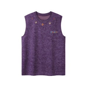 Camiseta sin mangas vintage para hombre, con bordado, estilo casual, holgada, de algodón, para uso diario y streetwear - Product Image 3