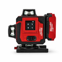 Niveau laser vert 3D Milwaukee, auto-nivelant, 16 lignes, niveau laser croisé pour la construction, outil de mesure murale