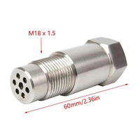 Connecteur de capteur d'oxygène M18X1.5 6cm à vis pour voiture