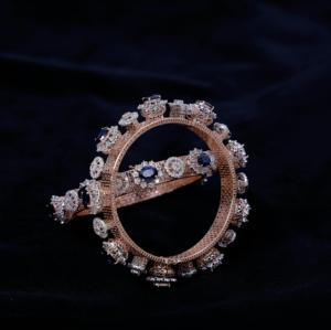 Bracelet Pacheli en diamant de culture, or rose 14 carats, 10,74 carats, taille ovale, couleur EF, clarté VS, plaqué rhodium, pour femme, certifié IGI, luxe - Product Image 5