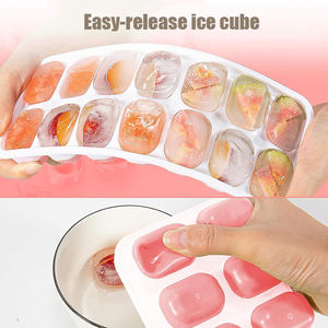 Bacs <span class=keywords><strong>à</strong></span> glaçons flexibles <span class=keywords><strong>à</strong></span> 14 cavités avec couvercle amovible résistant aux éclaboussures - Product Image 6