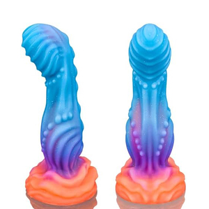 Vente en gros de jouets sexuels pour adultes : Grand godemiché monstre extraterrestre artificiel lumineux avec ventouses - Dildo-silikonformen - Product Image 2