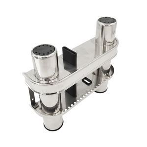 Soporte para Cañas de Pescar de Acero Inoxidable, Soporte Doble para Cañas de Barco - Product Image 1