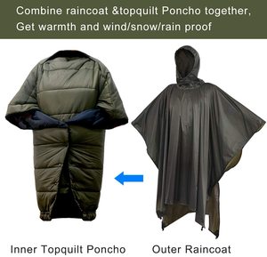 Rain Ponchos | Adjustable Hood | Waterproof Ripstop <strong>Nylon</strong> | Great for Hunting, Fishing &amp; Camping - Product Image 3