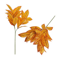 Arbre artificiel intérieur/extérieur avec 27 grandes feuilles vertes Décoration florale de Noël Plantes artificielles murales