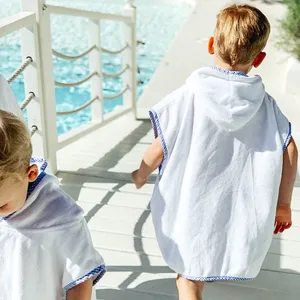 Changing Towel With Hood For Kids Youth Surf Poncho Beach Robe