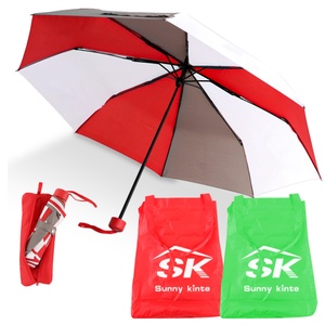 ร่ม OEM คุณภาพดีที่สุด ขนาด 21 นิ้ว ดีไซน์ใหม่ ร่มพกพาแบบแคปซูล ร่มชายหาดแบบเปิดมือ ร่มพับได้ พิมพ์โลโก้ได้ - Product Image 2