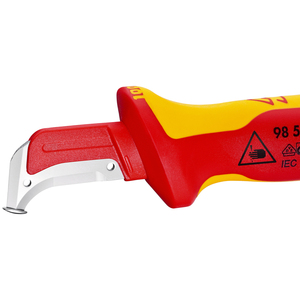 Coltello Spelacavi manche antidérapant ergonomique de qualité supérieure couteau de guidage coulissant avec capuchon de protection transparent pour la coupe - Product Image 3