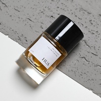 Nouvelle conception de flacon de parfum à bouchon à pression de 30 ml, 50 ml, 100 ml, flacon de parfum rond en verre avec bouchon noir