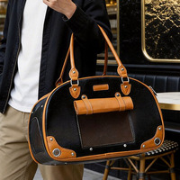 Klassischer Faltbarer Urban-Style Rucksack mit Gepolstertem Gurt und Großem Fenster für Kleintiere, Ausbruchsicher und Tragbar für Outdoor-Spaziergänge