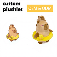 Boneka Kapibara Plushie Custom Desain Grosir, Dapat Dilepas, Lembut, Hadiah Personal, Produsen OEM ODM