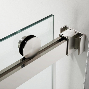 Vente directe d'usine salle <span class=keywords><strong>de</strong></span> bain porte <span class=keywords><strong>de</strong></span> <span class=keywords><strong>douche</strong></span> coulissante sans cadre <span class=keywords><strong>en</strong></span> <span class=keywords><strong>verre</strong></span> trempé clair - Product Image 4