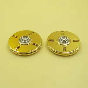 Factory price wholesale snap buttons Gold Plated Shiny Press button