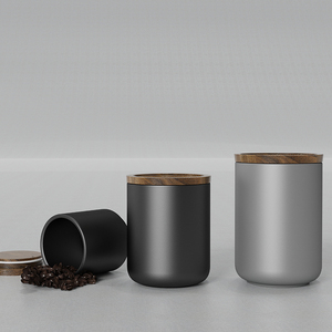 DHPO Contenants de stockage de café en céramique de haute qualité, cuits à haute température, capacité de 700 ml, écologiques, réutilisables, pot en céramique pour - Product Image 3