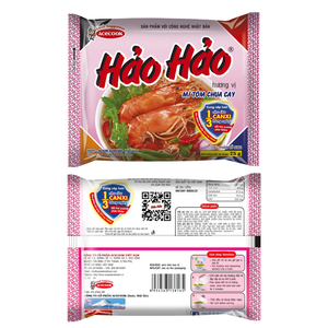 Nouilles instantanées Hao Hao au goût de crevettes aigres et épicées, saveur vietnamienne authentique, qualité d'exportation en vrac, fournisseur de repas prêts à consommer - Product Image 2