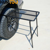Huntoo – Tente de camping personnalisée pour camping-car, camion, ou benne de pick-up, avec boîte à outils en aluminium et support de rangement