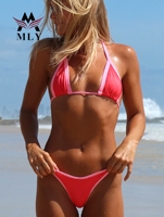 MLY Exotische Zomer Bikini Sexy Dames Designer Bikini Badkleding met Logo Op Maat Badpak