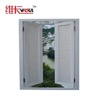 Nouveau design bas prix pare-balles fenêtre volet roulant fixe pvc louvre aluminium ajuster persienne