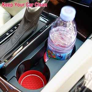 New Non-slip Water Cup Pad <strong>Car</strong> Coaster Diamond Rhinestone Bling Decoration Anti-skid Rubber Cup Bottle Mat <strong>Accessories</strong> - Product Image 3