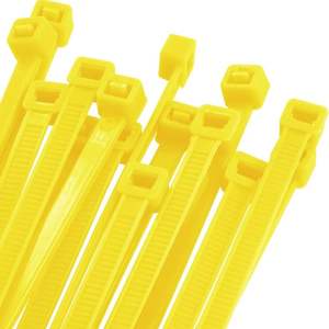 Bridas de poliamida amarillas (30 piezas) 4.8 x 350 mm, ideales para la organización de cables y sujeción en proyectos de bricolaje. - Product Image 2