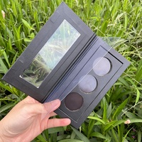 Eco friendly papier carton personnalisé ombre à paupières palette aucun logo 3 casseroles 26mm vide magnétique maquillage fard à paupières palette emballage