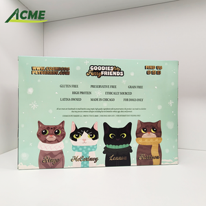 Boîte de <span class=keywords><strong>calendrier</strong></span> de l'<span class=keywords><strong>avent</strong></span> personnalisée pour chat, boîte cadeau, boîte surprise pour chiens et chats, jouets pour animaux de compagnie - Product Image 3