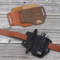 Étui universel pour outils d'extérieur, étui de ceinture portable en PU résistant à l'usure, sac de rangement tactique pour le camping, lampe de poche, couteau, EDC