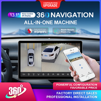 BL-288C Mulai 360 °   Perekam Mengemudi dengan Navigasi dan Tampilan Mobil, Peralatan All-in-One