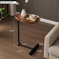 Table basse en métal au design moderne et table d'appoint de bureau Mobilier de maison extensible pour le salon