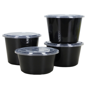 Factory Direct Supply Microwavable Meal Prep Plastic Round Disposable Pp Containers