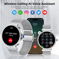Reloj Inteligente LIGE BWY31 con GPS para Mujer, Responde y Realiza Llamadas, Reproductor de Música, Resistente al Agua, Monitor de Actividad Física, Reloj Inteligente para Exteriores, Android IOS