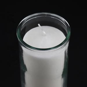 Cera de parafina mexicano religioso velas Saint pagador velas en frasco de vidrio - Product Image 1