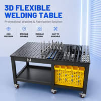 Plateforme de soudage flexible 3D, table de positionnement pour soudage robotisé en fonte HT300 D16/D26/D28