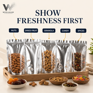 In stock US FDA Low-Priced Stand up Pouch Food Packaging Yin Yang Self-Standing Aluminized Doypack for Noodles Jelly Side Gus - Product Image 6