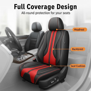 Custom <strong>Car</strong> Seat Covers Full <strong>Set</strong> Luxury PU Leather <strong>Car</strong> Seat Cushions Waterproof Universal Fit for <strong>Cars</strong> - Product Image 2