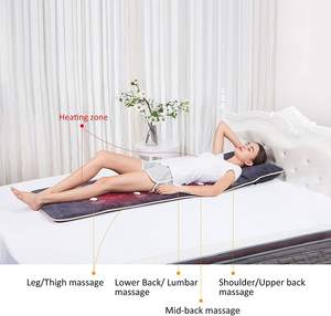 Массажный коврик для всего тела с подогревом, коврик для стула с 10 вибрационными двигателями и 2 наматрасника для терапии - Product Image 6