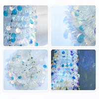 Décoration de Noël d'intérieur, arbre de Noël artificiel de 150 cm avec support en métal, couleur verte