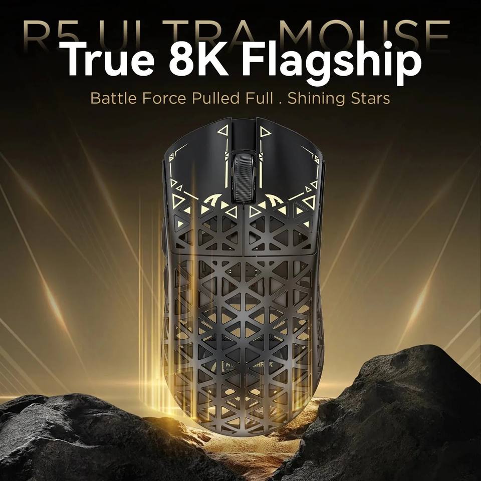 Attack Shark R5 Ultra Wireless Gaming Mouse 42g Lightweight PAW3950 Max ...