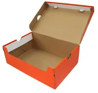 Emballage de boîte de papier de chaussures en carton rigide de haute qualité Boîte à chaussures en carton personnalisée orange Emballage de chaussures de baskets bottes pour femmes